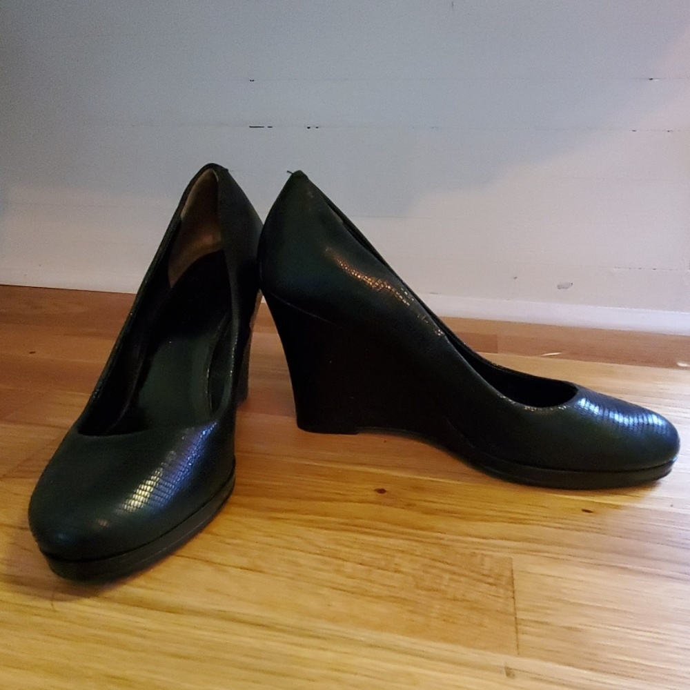 Cole Haan black wedges